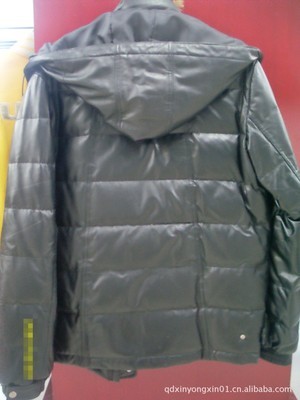 【供應(yīng)男式休閑皮羽絨服】?jī)r(jià)格,廠家,圖片,男式皮衣、皮夾克,青島鑫永信皮革制品-