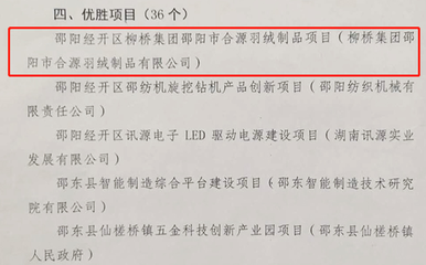 邵陽(yáng)表彰一批產(chǎn)業(yè)發(fā)展和重點(diǎn)項(xiàng)目建設(shè)先進(jìn)單位和個(gè)人 柳橋集團(tuán)在列