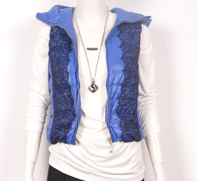 GB-1606歌蕾思正品羽絨服馬甲 短款修身時尚，麗水飛翔鳥制造